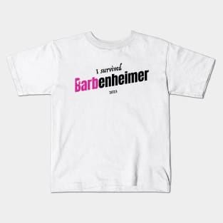 I Survived Barbenheimer Kids T-Shirt